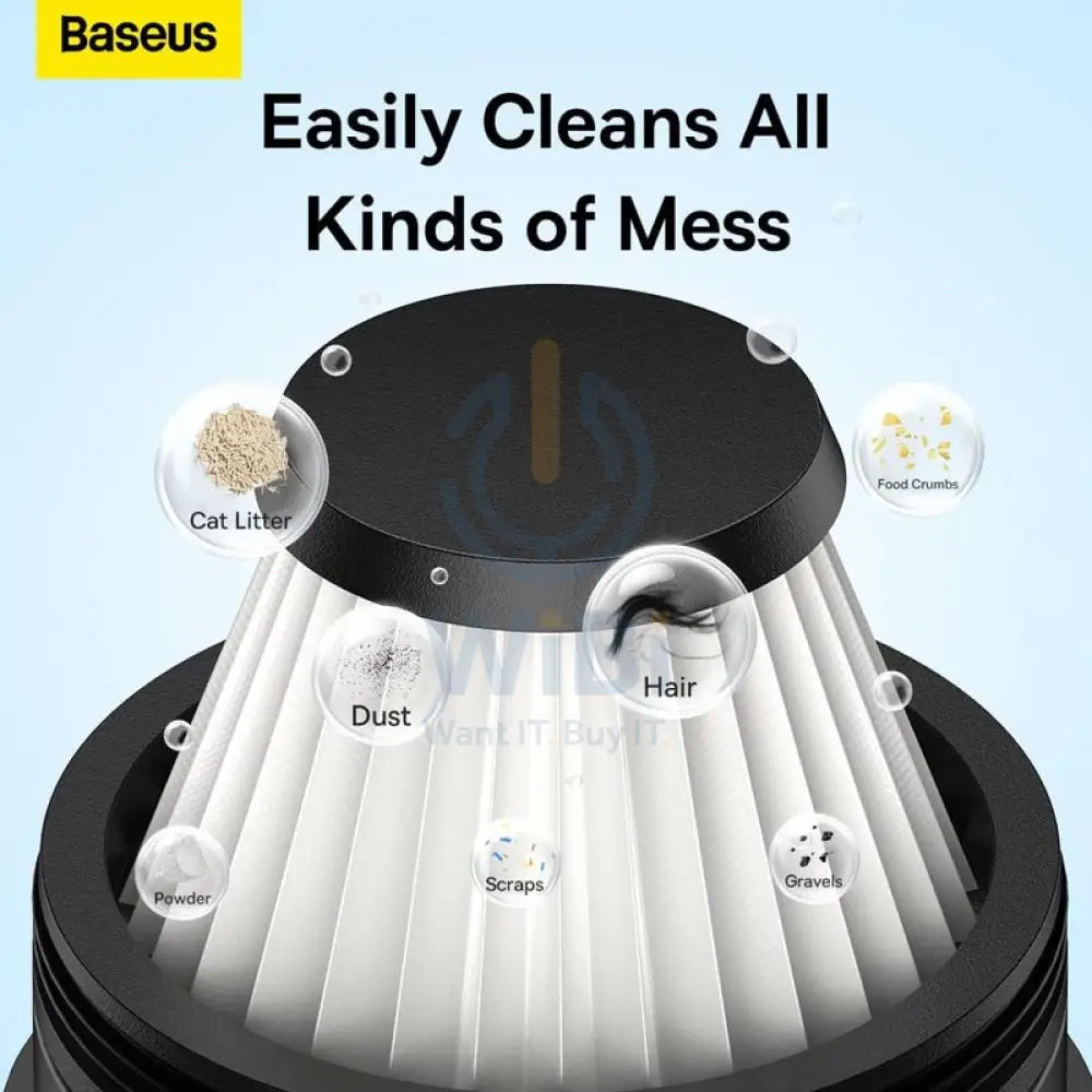 Baseus A2pro Car vacuum Cleaner strainer（2PCS) - Black Accessories > Mobiles & Tablets