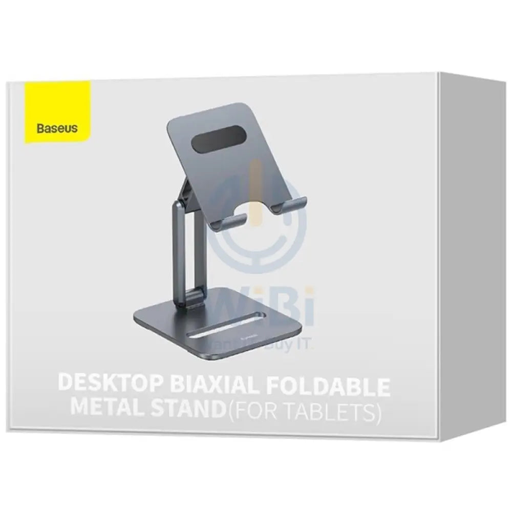 باسيوس معدن ثنائي المحور قابل للطي كمبيوتر مكتبي حامل لـ تابلت - رمادي اكسسوارات > هواتف  و تابلت > هواتف