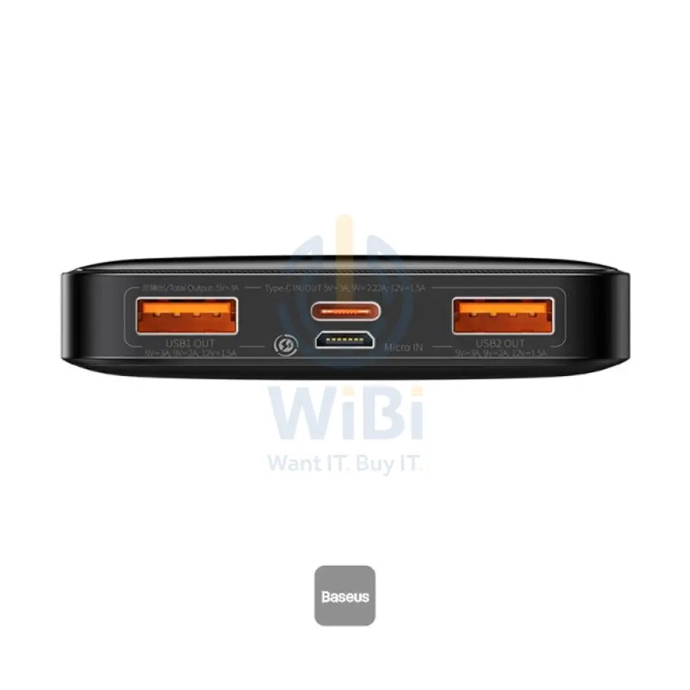 باسيوس BiPow رقمية شاشة طاقة Bank - 10000mAh / 20W / أسود اكسسوارات > طاقة Bank