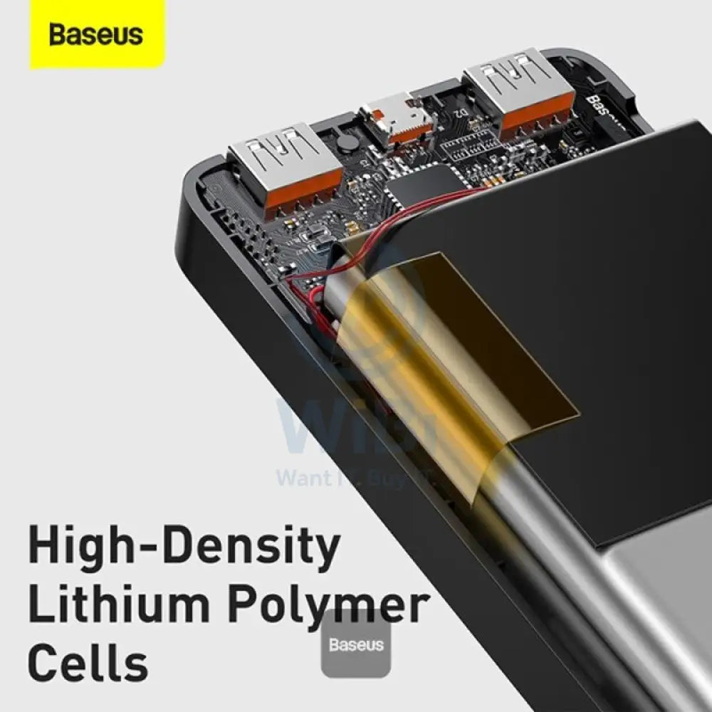 باسيوس BiPow رقمية شاشة طاقة Bank - 10000mAh / 20W / أسود اكسسوارات > طاقة Bank