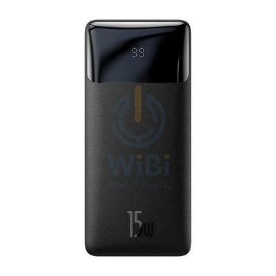 Baseus Bipow Digital Display Power Bank - 10000mAh / USB / Micro / Type-C - Black Accessories > Power Bank