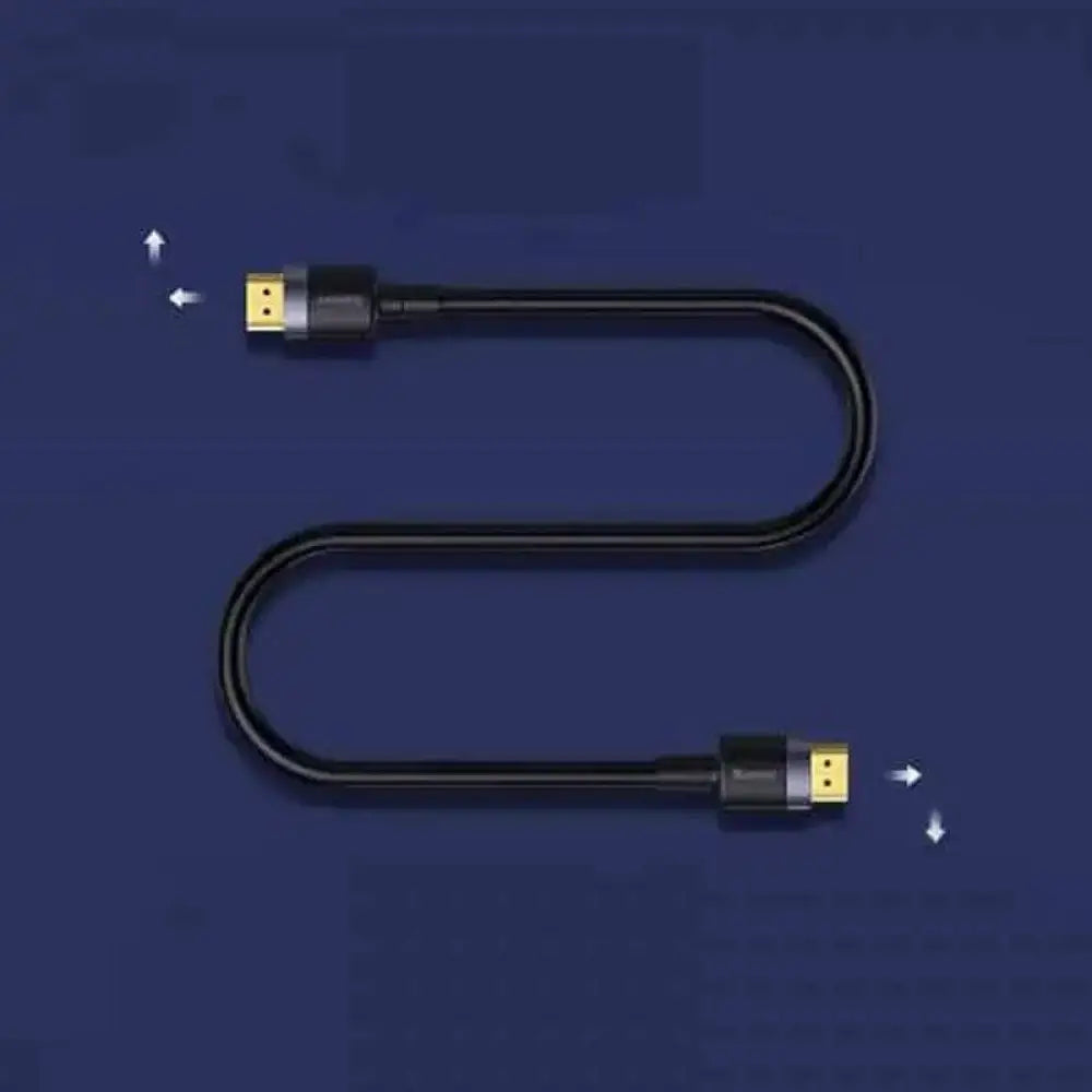 Baseus Cafule 4K HDMI Male To 4K HDMI Male Adapter Cable - 2.0 / Dark Gray + Black Line