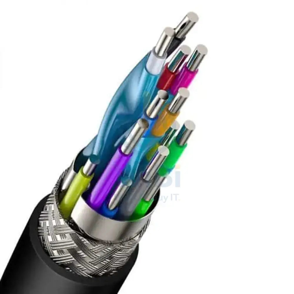 Baseus Cafule 4K HDMI Male To 4K HDMI Male Adapter Cable - 2.0 / Dark Gray + Black Line