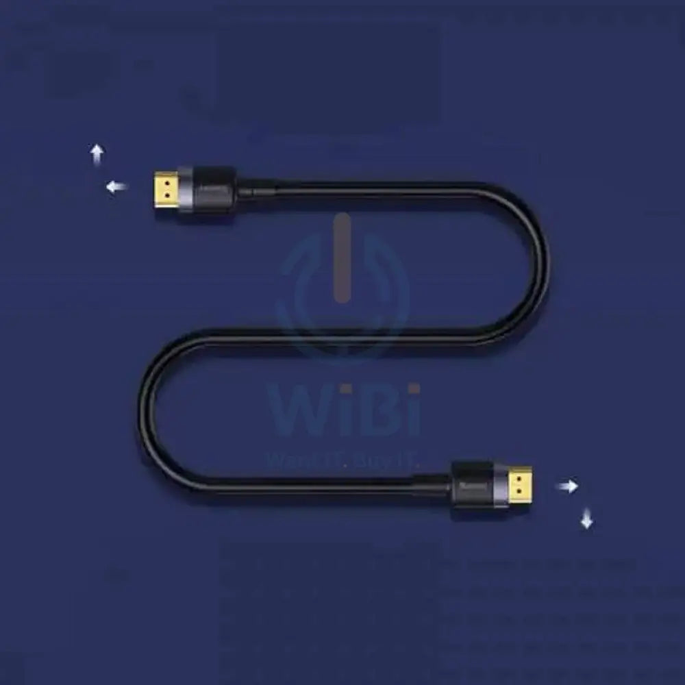 Baseus Cafule 4K HDMI Male To 4K HDMI Male Adapter Cable - 2.0 / Dark Gray + Black Line