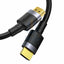 Baseus Cafule 4K HDMI Male To 4K HDMI Male Adapter Cable - 2.0 / Dark Gray + Black Line