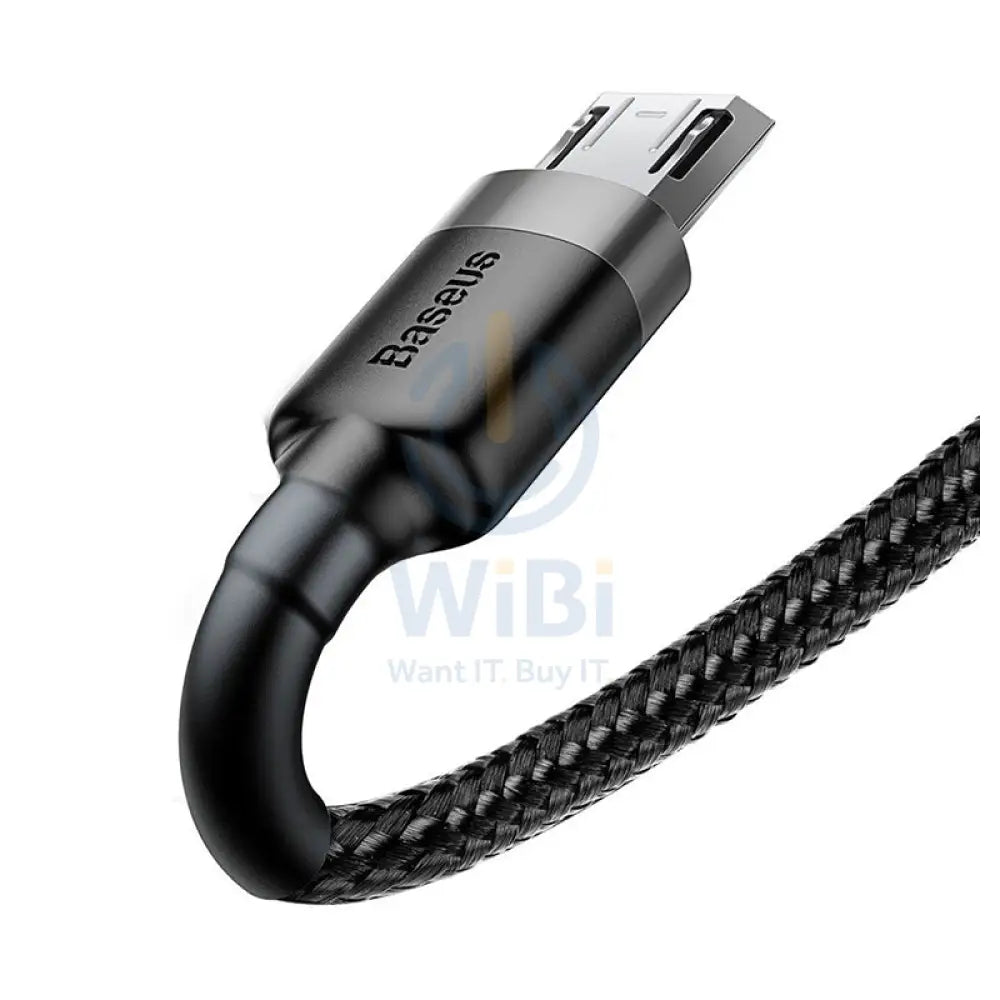 باسيوس كابل  مايكرو-يويو اس بي كابل - 1 متر / أسود اكسسوارات > كبلات  محولات > كبلات