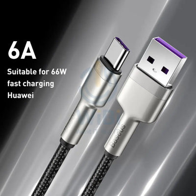 Baseus Cafule Series Metal Data Cable USB to Type-C - 66W / 1m / Black Accessories > Cables & Converters > Cables