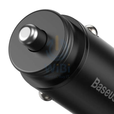 Baseus Circular Metal Pps Quick Charger Car Charger 30W - Black Accessories > Power Adapters