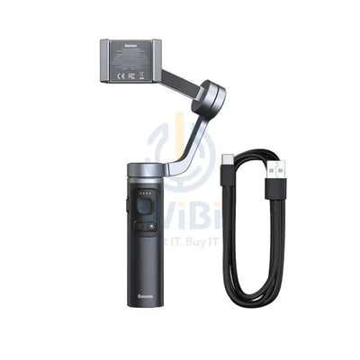Baseus Control Smartphone Handheld Folding Gimbal Stabilizer Holder - Dark Grey