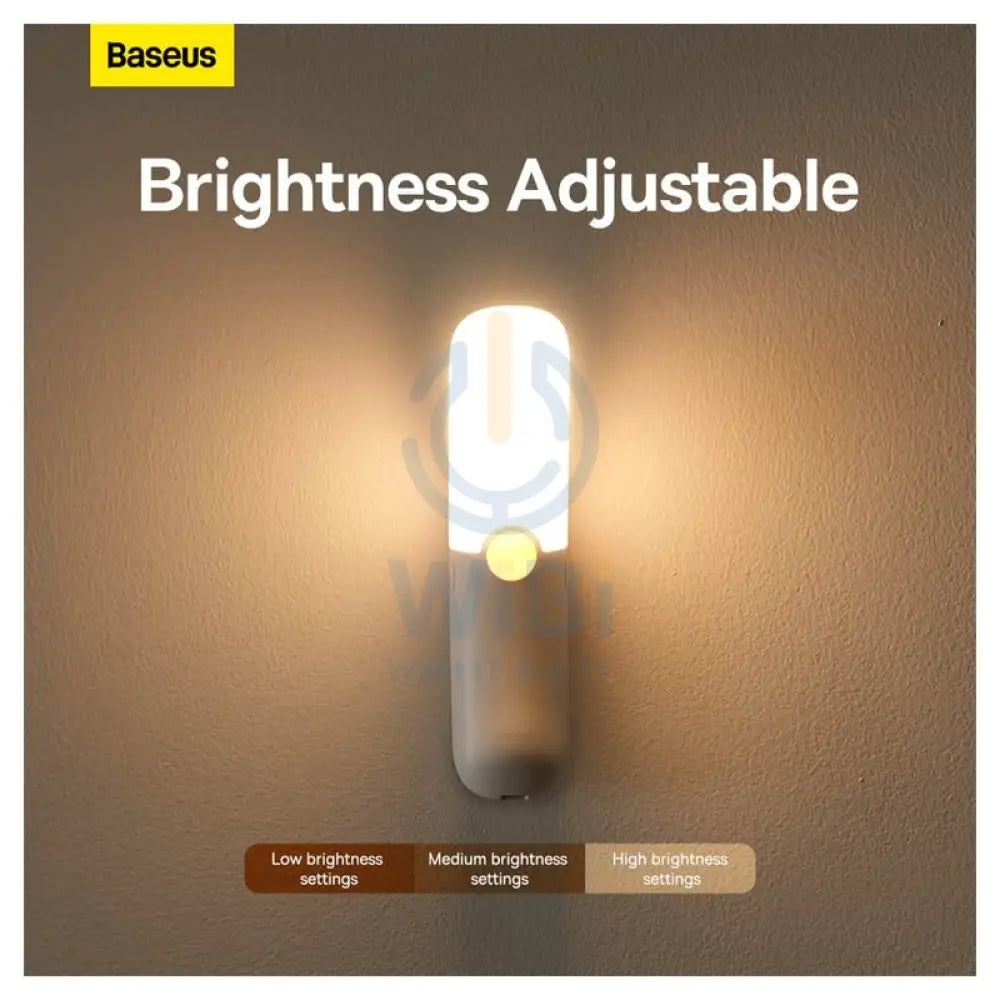 Baseus Crescent Moon Human Body Induction Night Light - 800mAh / 3,000K / White