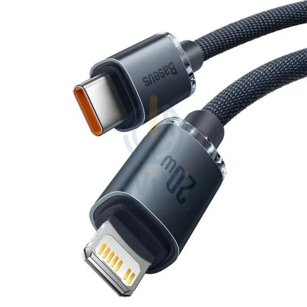 Baseus Crystal Shine Cable Type-C To Lightning Fast Charging Cable - 20W / 2M / Black Accessories > Cables & Converters