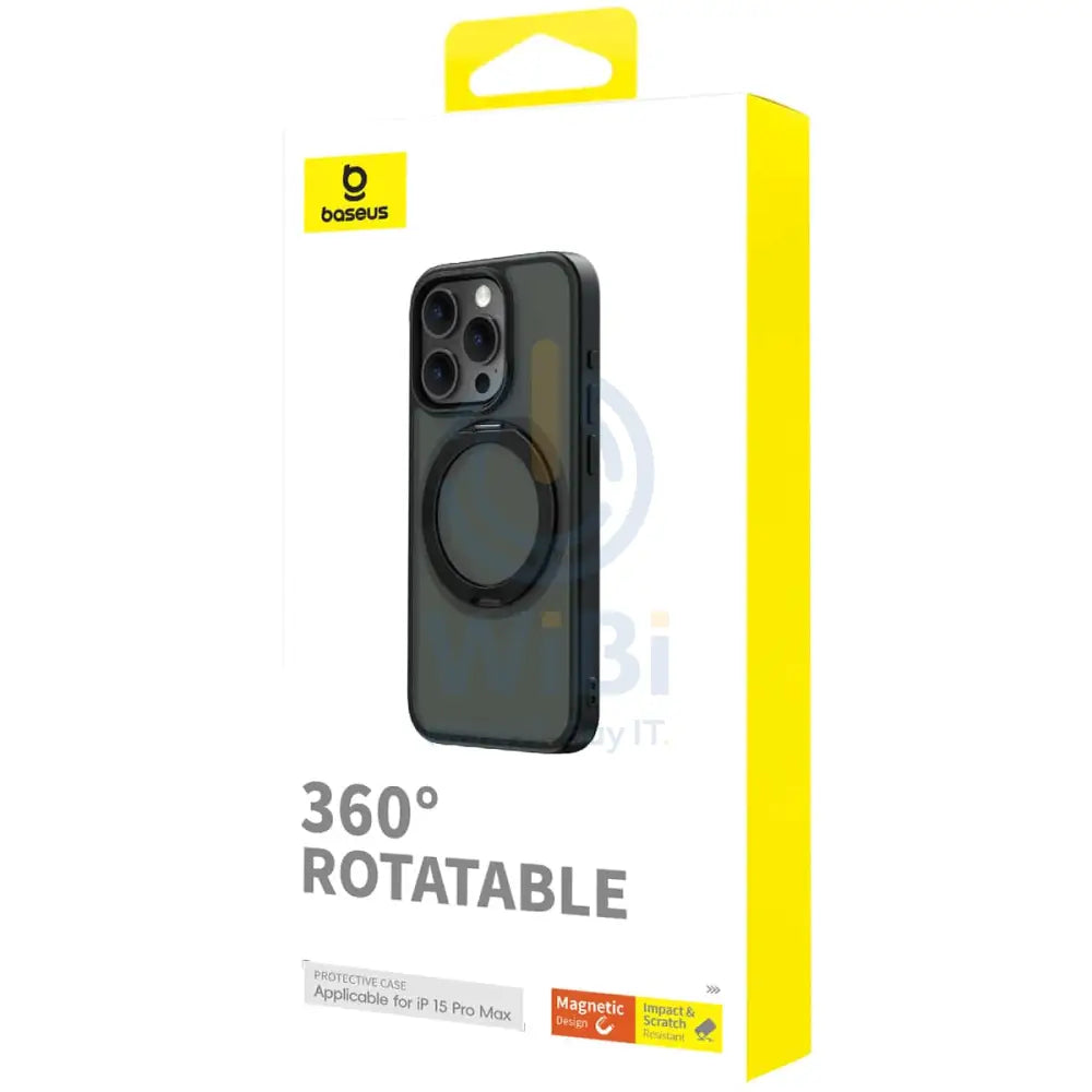 Baseus CyberLoop Series Magnetic Case for iPhone 15 Pro Max - Frosted Black Accessories > Mobiles & Tablets > Mobiles >