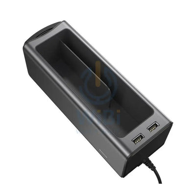 Baseus Deluxe Metal Car Organizer & Charger - USB / Black