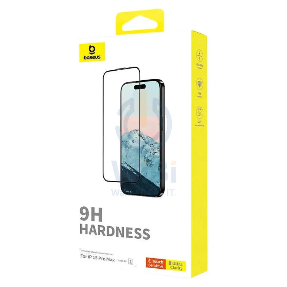 Baseus Diamond Series Full Coverage Glass Screen Protector - Apple iPhone 15 Pro Max / Clear Accessories > Mobiles &