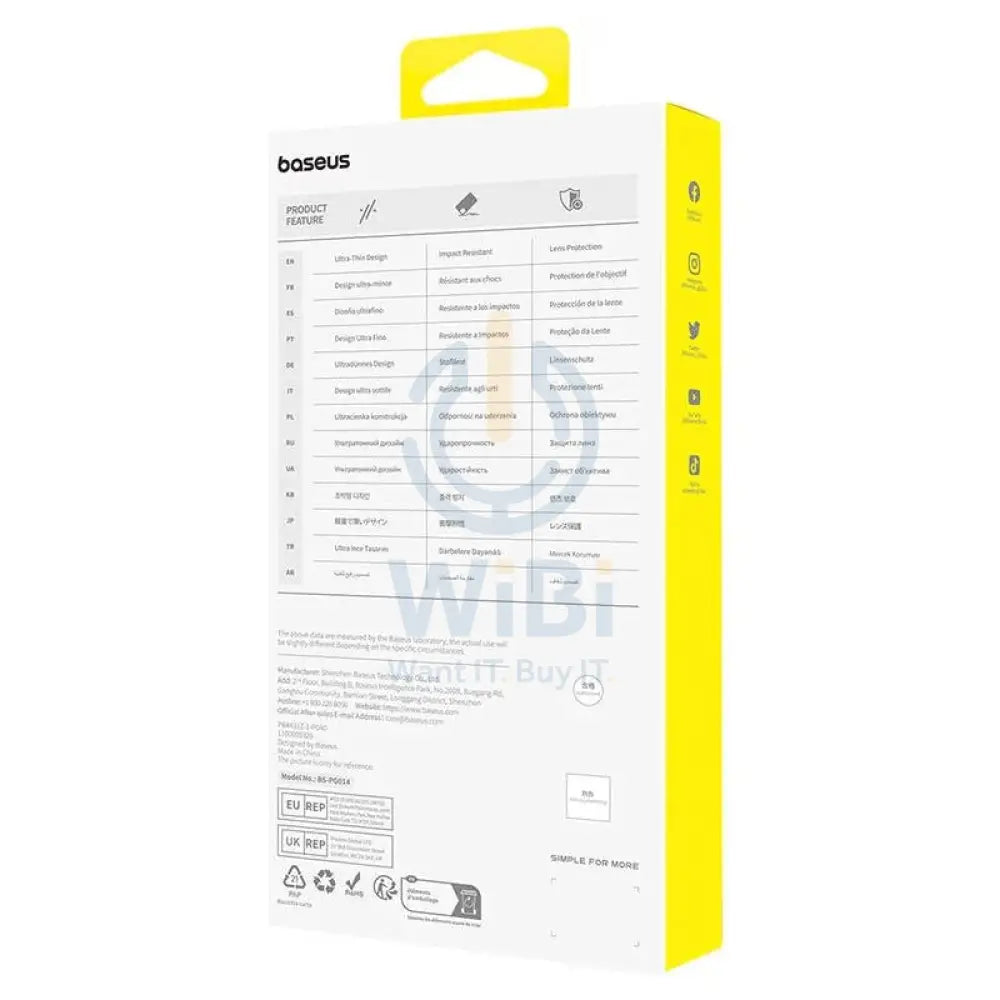 Baseus Diamond Series Full Coverage Glass Screen Protector - Apple iPhone 15 Pro Max / Clear Accessories > Mobiles &