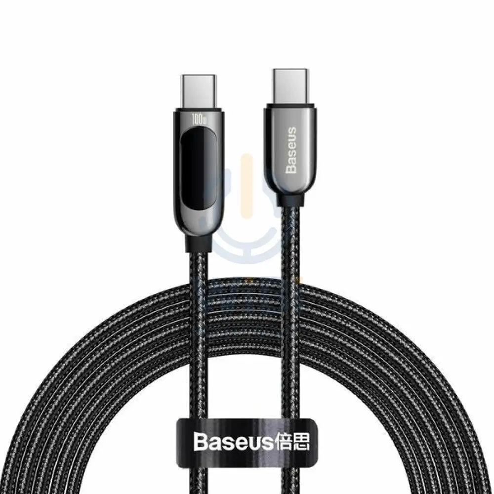 Baseus Display Fast Charging Data Cable Type-C to Type-C - 100W / 1m / Black Accessories > Cables & Converters > Cables