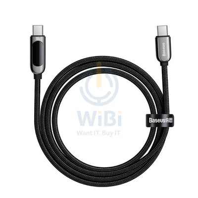 Baseus Display Fast Charging Data Cable Type-C to Type-C - 100W / 2m / Black Accessories > Cables & Converters > Cables