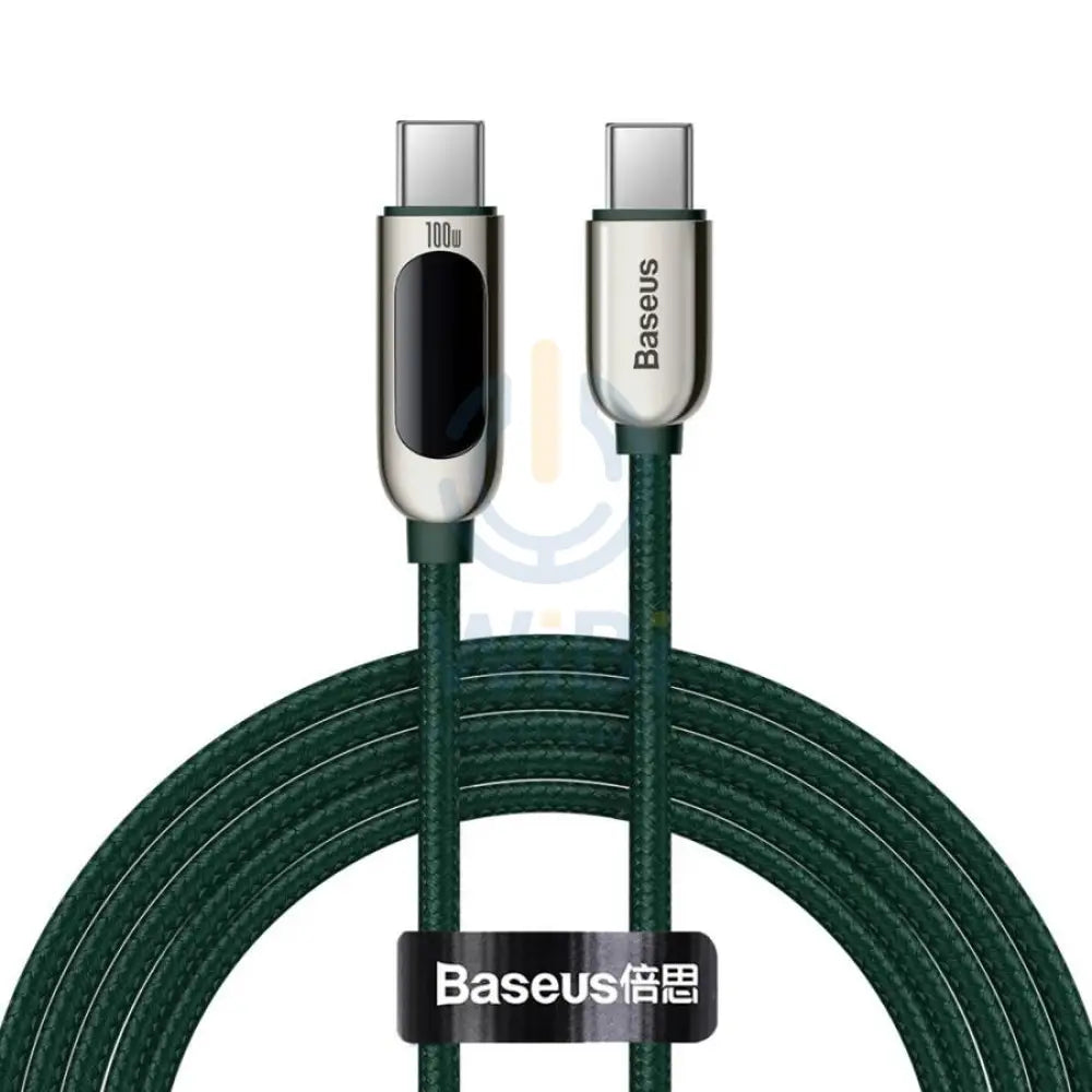 Baseus Display Fast Charging Data Cable Type-C to Type-C - 100W / 2m / Green Accessories > Cables & Converters > Cables