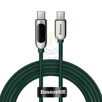Baseus Display Fast Charging Data Cable Type-C to Type-C - 100W / 2m / Green Accessories > Cables & Converters > Cables