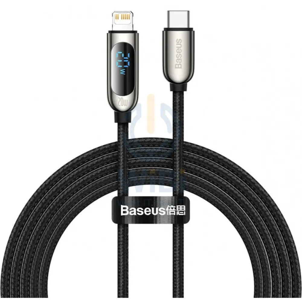 Baseus Display Fast Charging Data Cable Type-C to IP - 20W / 2m / Black Accessories > Cables & Converters > Cables >