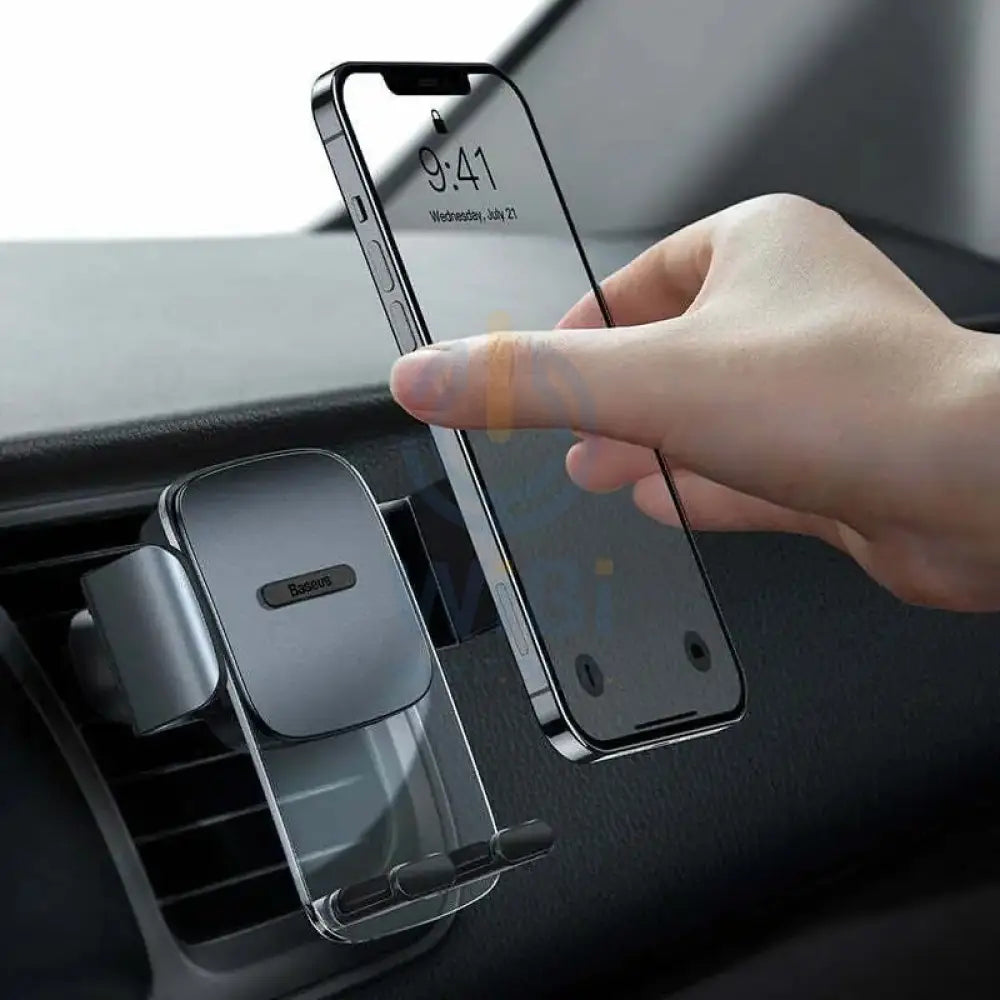 Baseus Easy Control Clamp Car Mount Holder (A Set) - Black Accessories > Mobiles & Tablets > Mobiles > Mobile Holder