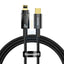 Baseus Explorer Series Auto Power-Off Fast Charging Data Cable - Lightning / Type-C / 20W / 1 Meter / Black Accessories