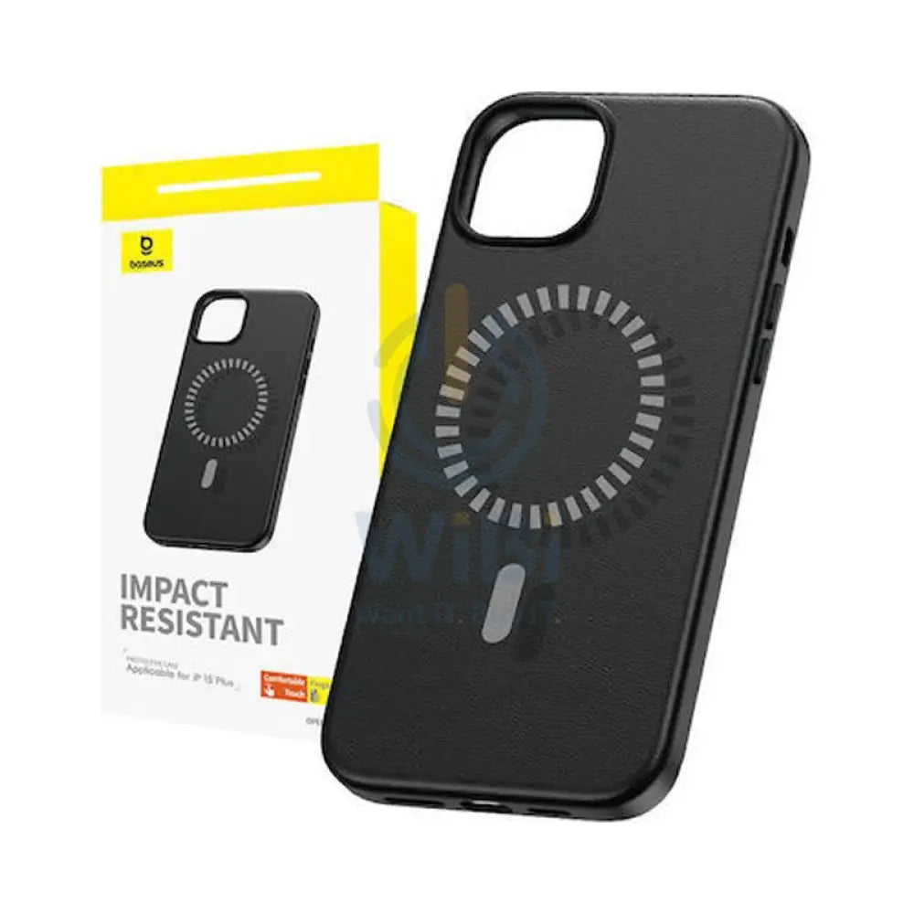 Baseus Fauxther Series Magnetic Case for iPhone 15 Plus - Cluster Black Accessories > Mobiles & Tablets > Mobiles >