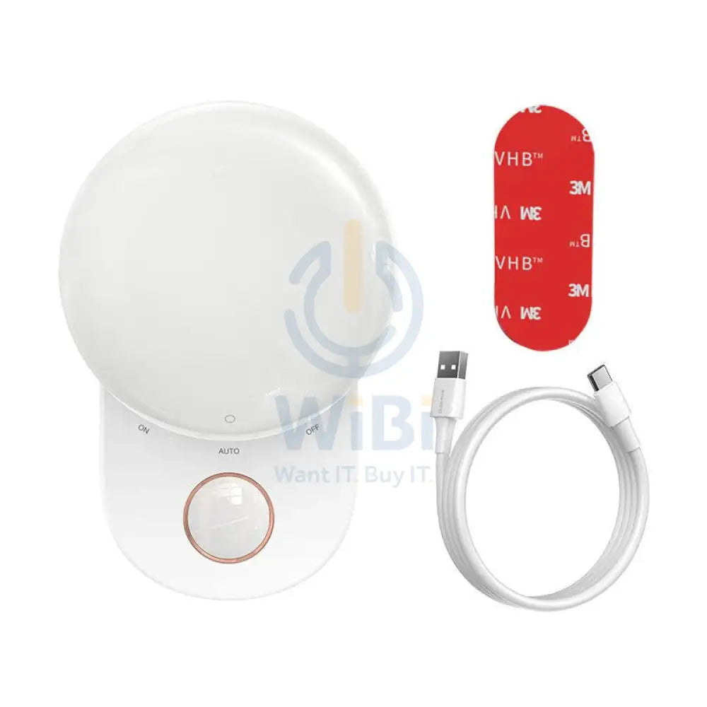 Baseus Full Moon Human Body Induction Night Light - White Accessories > Smart Devices > Smart Bulb