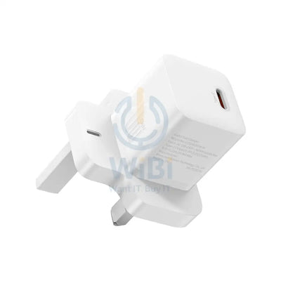 Baseus GaN5 Mini Fast Charger - 20W / Moon White Accessories > Power Adapters