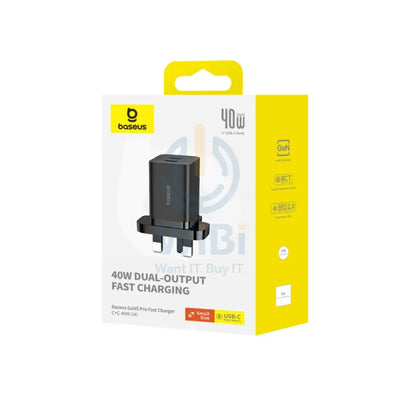 Baseus GaN5 Pro Fast Charger - Type-C / 40W / Cluster Black Accessories > Power Adapters