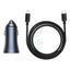 Baseus Golden Contactor Pro Car Charger USB and Type C - 40W / Black