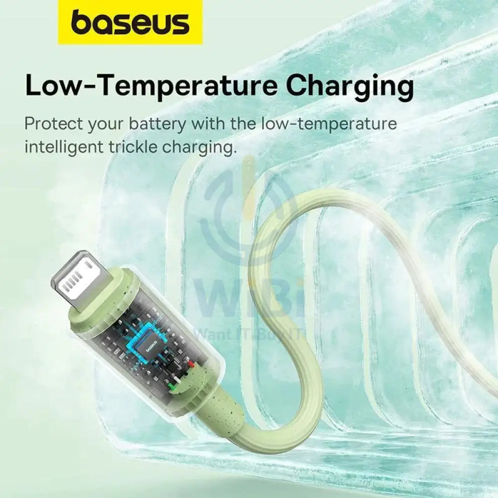Baseus Habitat Series Fast Charging USB-A to Lightning Cable 2M - Natural Green Accessories > Cables & Converters >
