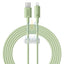Baseus Habitat Series Fast Charging USB-A to Lightning Cable 2M - Natural Green Accessories > Cables & Converters >