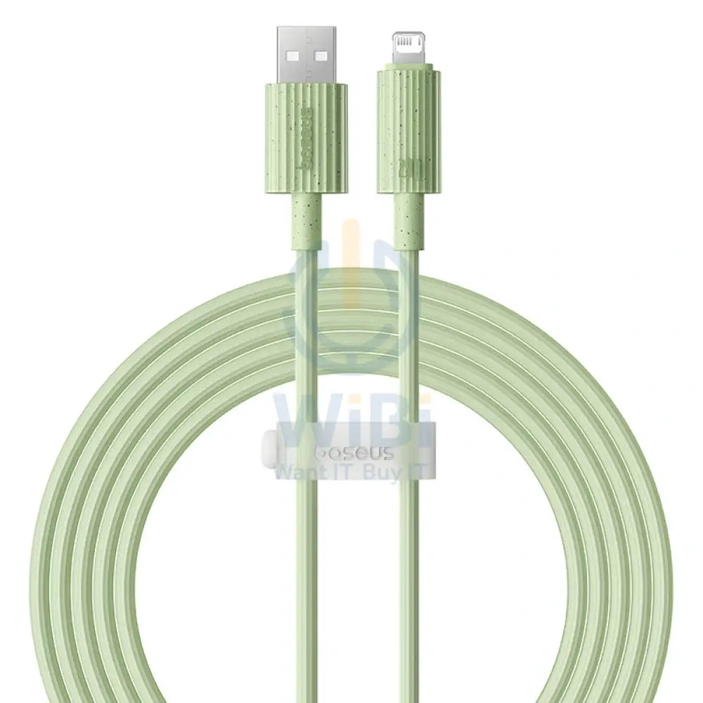 Baseus Habitat Series Fast Charging USB-A to Lightning Cable 2M - Natural Green Accessories > Cables & Converters >