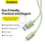 Baseus Habitat Series Fast Charging USB-A to Lightning Cable 2M - Natural Green Accessories > Cables & Converters >