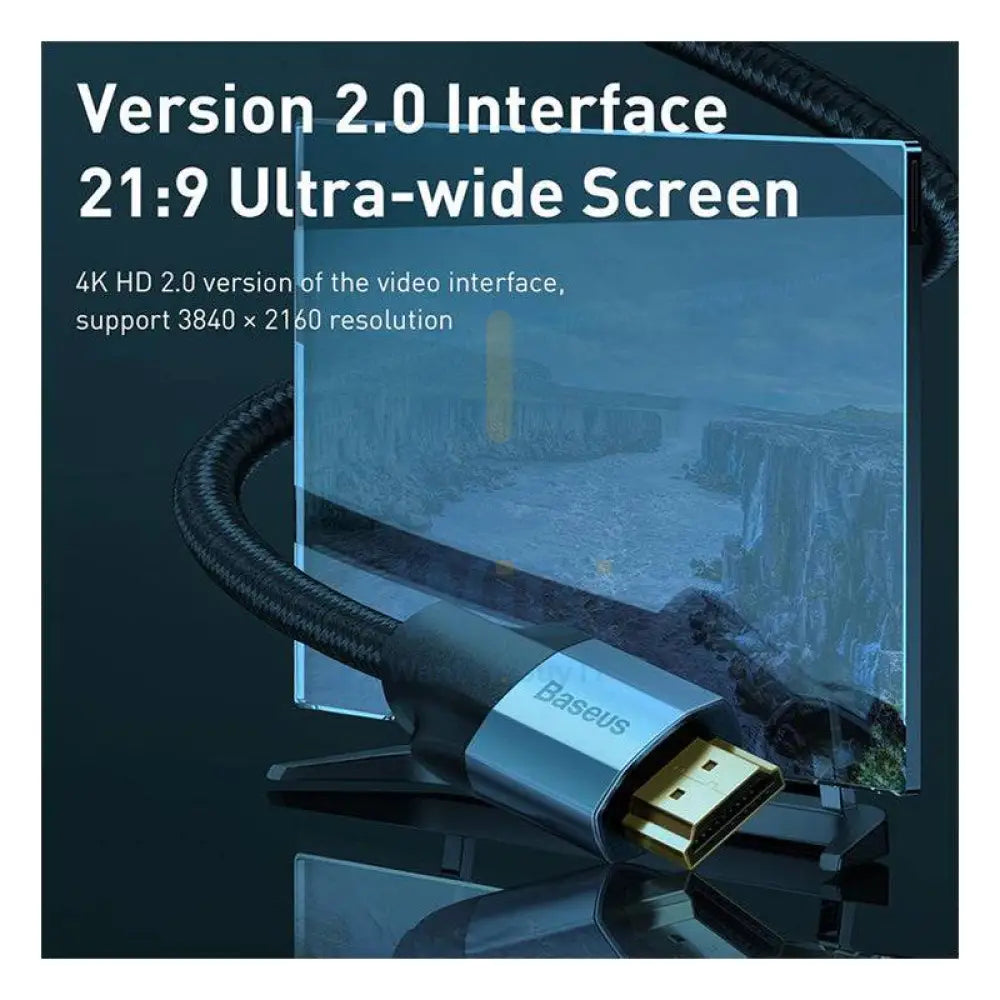 Baseus HDMI to HDMI Cable - HDMI / 4K / 2 Meters