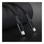 Baseus High Density Braided Fast Charging Data Cable - USB-C To Lightning / 2 Meters / Black