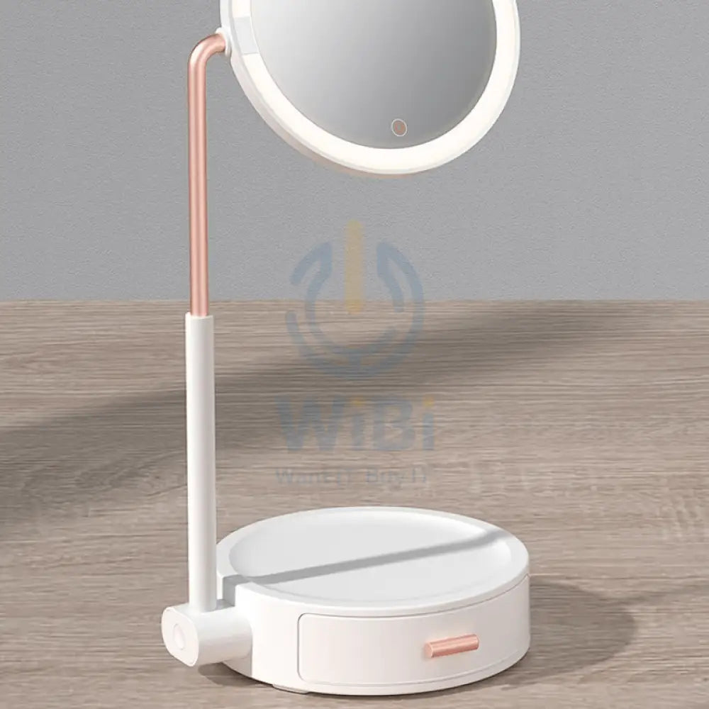 Baseus Lighted Makeup Mirror With Storage Box - 1800 mAh / 5W / White