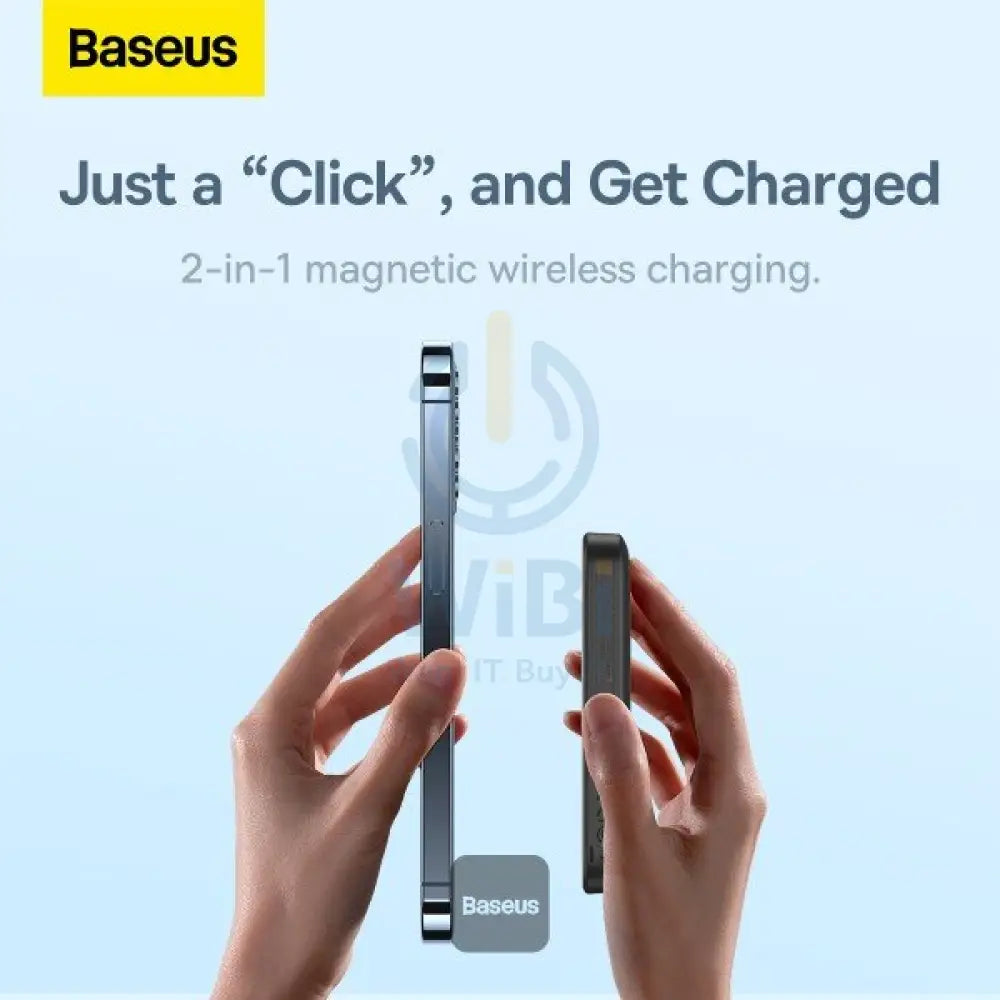 Baseus Magnetic Mini Wireless Fast Charge Power Bank - 10000mAh / 20W / Black Accessories > Power Adapters