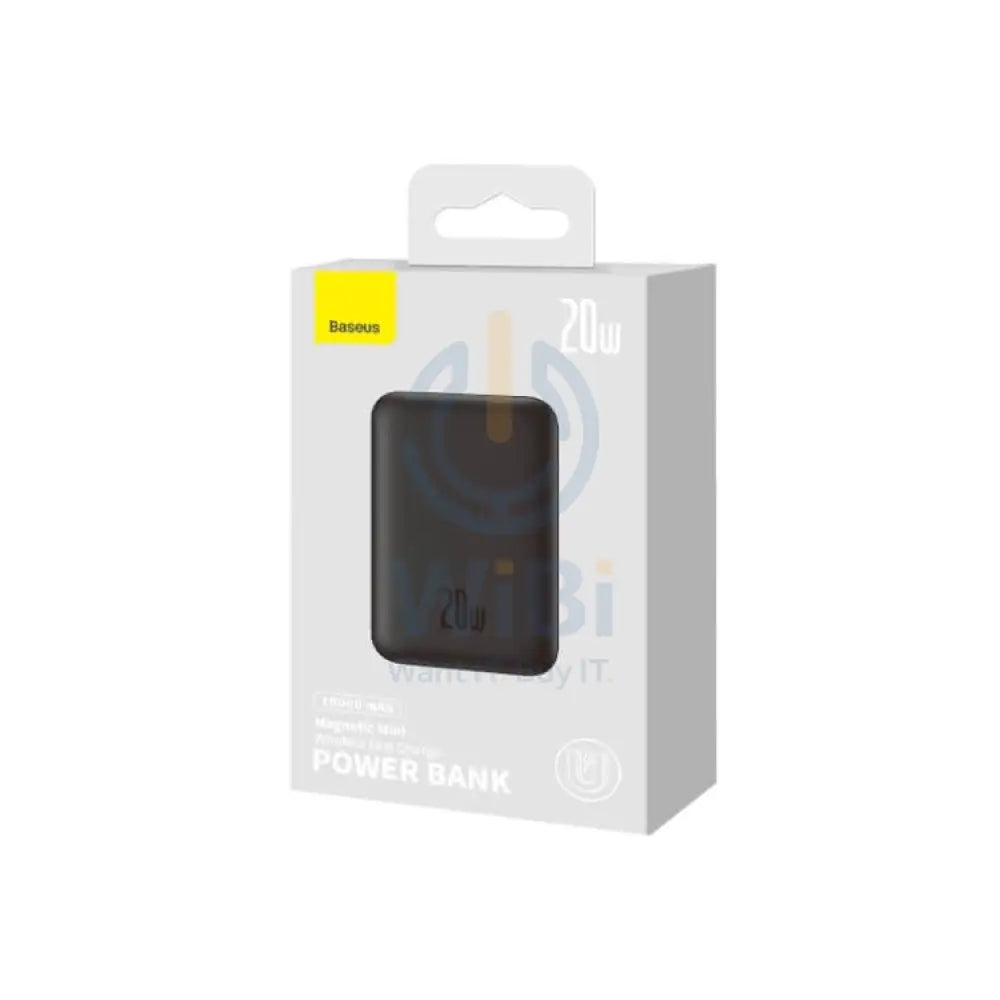Baseus Magnetic Mini Wireless Fast Charge Power Bank - 10000mAh / 20W / Black Accessories > Power Adapters