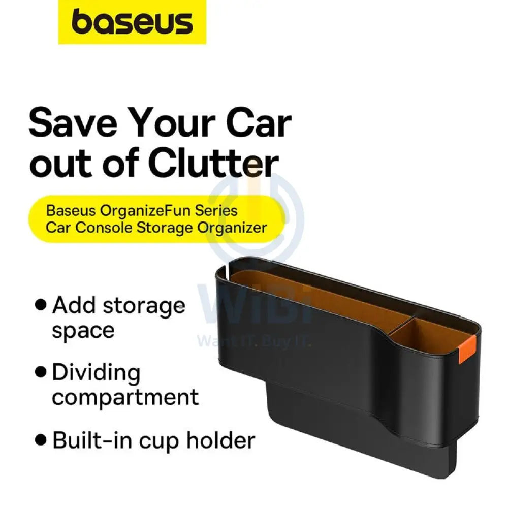 Baseus Organize Fun Series Car Console Storage Organizer - Cluster Black Accessories > Smart Devices