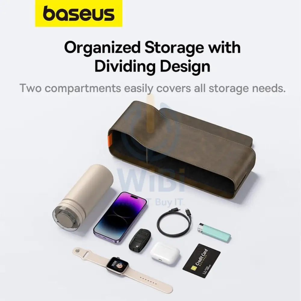 Baseus Organize Fun Series Car Console Storage Organizer - Marble Brown Accessories > Smart Devices