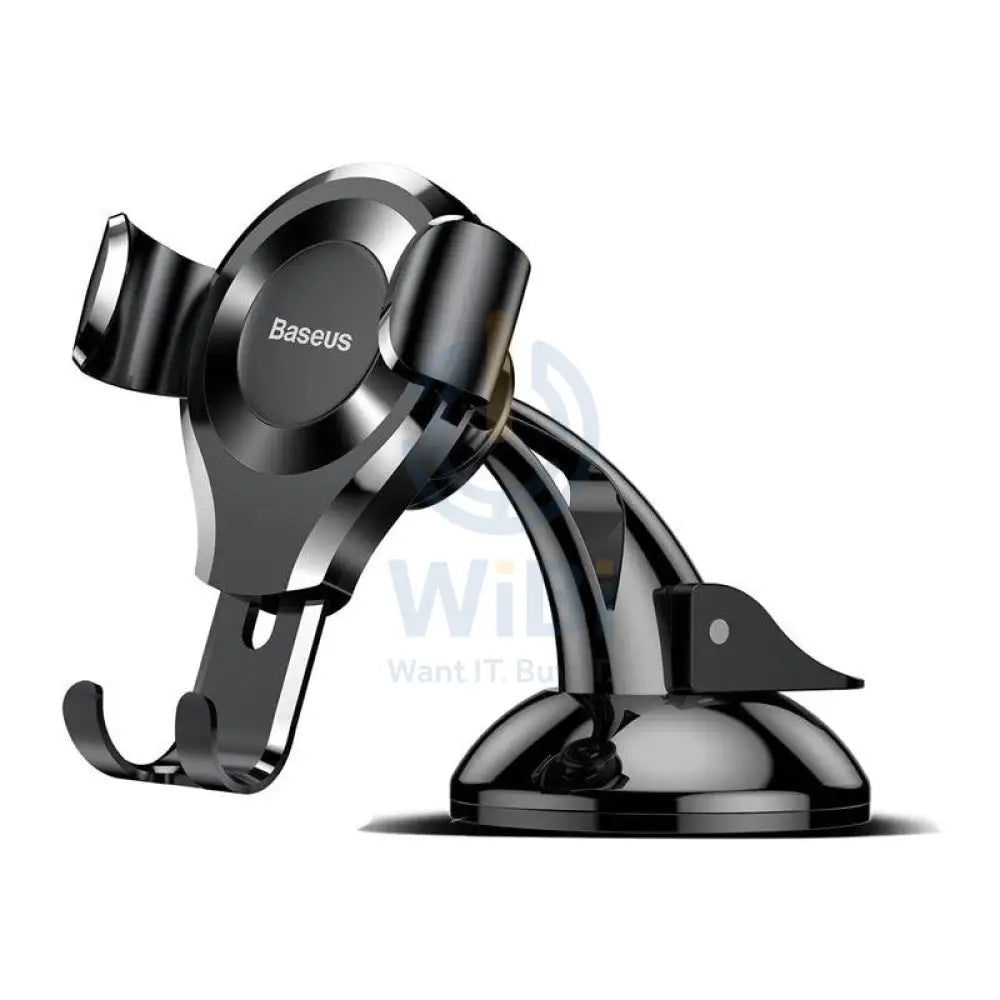 Baseus Osculum Type Gravity Car Mount Holder - Car Mounts / Black