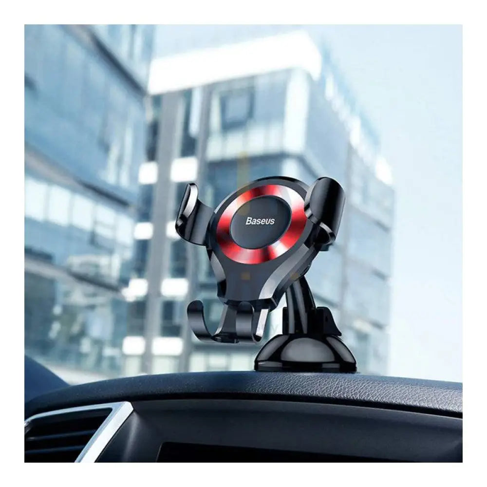 Baseus Osculum Type Gravity Car Mount Holder - Car Mounts / Red
