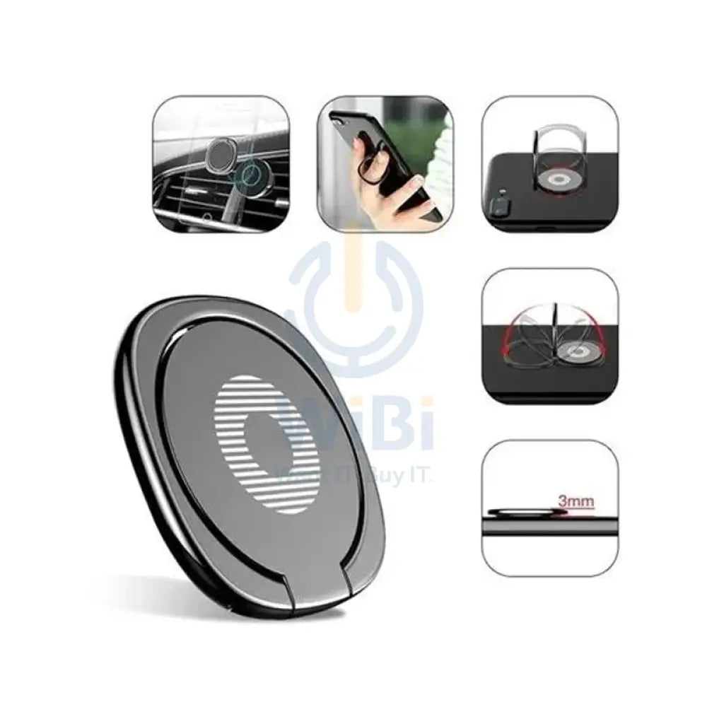 حامل حلقة الخصوصية باسيوس - أسود اكسسوارات > هواتف  تابلت  هواتف > حامل / حاملات / حوامل هاتف