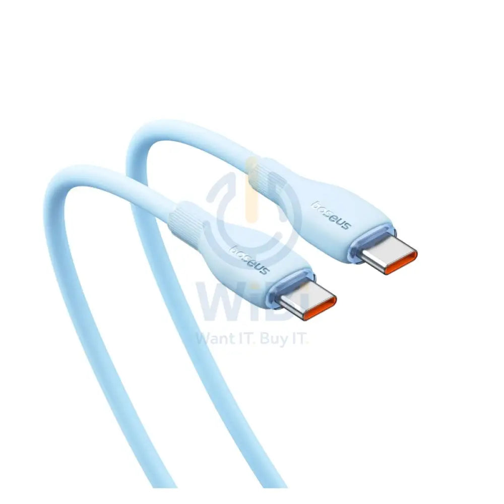 Baseus Pudding Series Fast Charging Cable - Type-C / 1.2 Meter / 100W / Galaxy Blue Accessories > Cables & Converters >