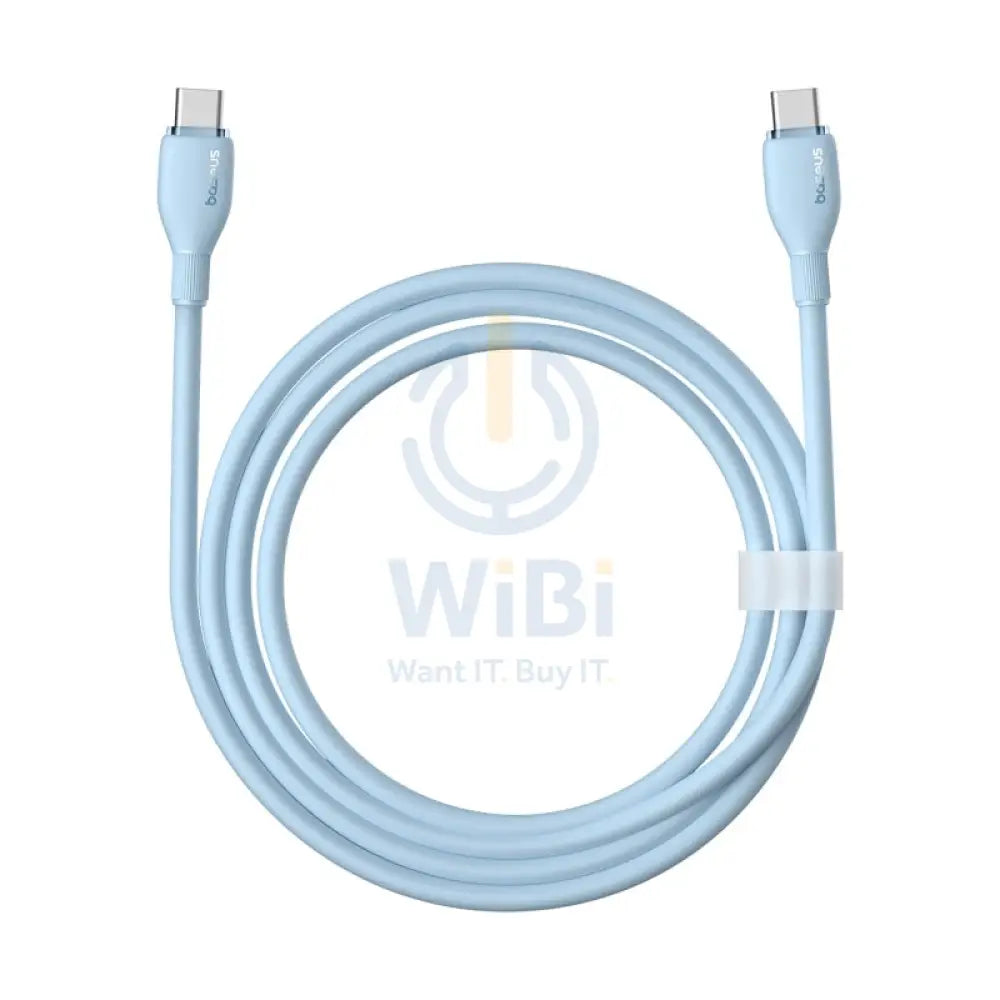 Baseus Pudding Series Fast Charging Cable - Type-C / 1.2 Meter / 100W / Galaxy Blue Accessories > Cables & Converters >
