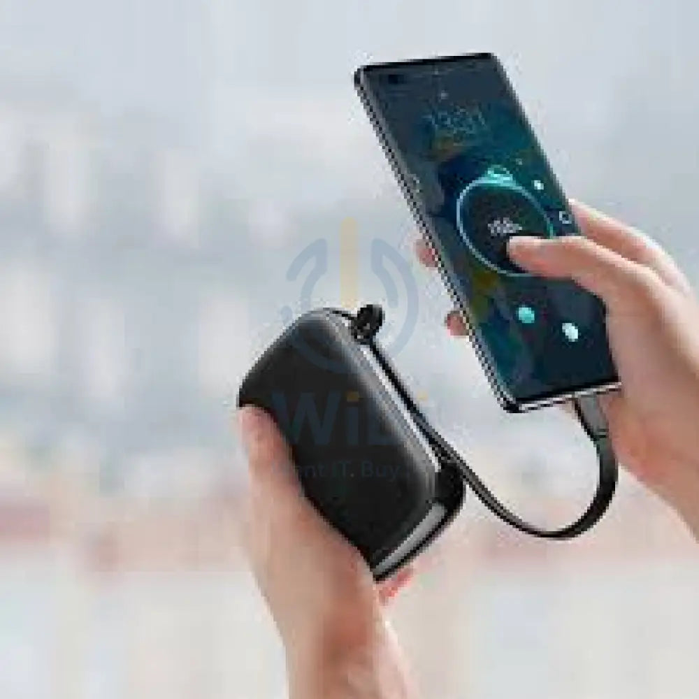 Baseus Q Pow Digital Display Power Bank with Lightning iphone Cable - 3A / 20000mAh / Black Accessories > Power Bank