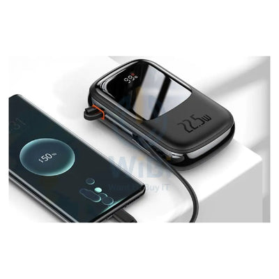 Baseus Qpow Pro Digital Display Fast Charge Power Bank 10000mAh 22.5W Type-C Edition - Black Accessories > Power Bank >