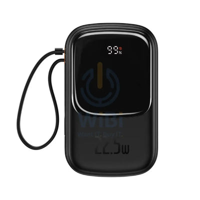 Baseus Qpow Pro Digital Display Fast Charge Power Bank 10000mAh 22.5W Type-C Edition - Black Accessories > Power Bank >